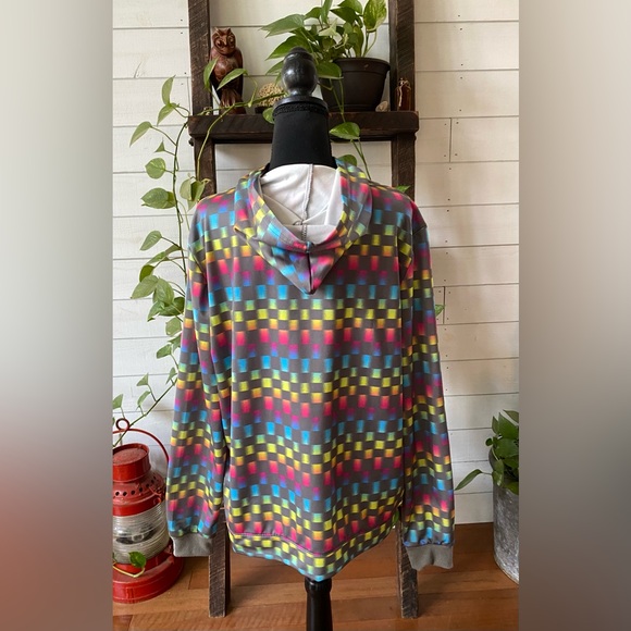 Fatally Pink: Colorful Pixelated Sweatshirt Hoodie - Picture 5 of 17